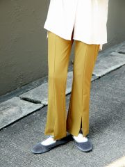 Mustard split pants