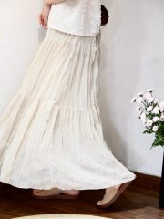 Wrinkle sheer skirt