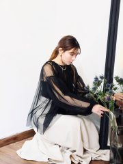 Dana noir fairy sheer blouse