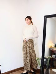 Rita brown pattern skirt