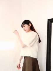 snowy fluffy blouse