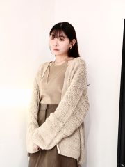 Olive beige pattern outer