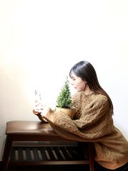 Hojicha pattern knitwear