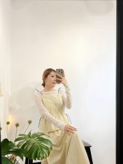 Ana string beige set (blouse+skirt)