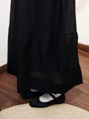 Noir sheer skirt