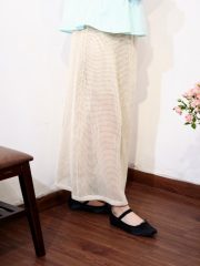 Beige hosiery summer skirt