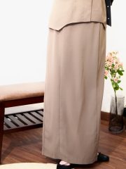 Yonii hojicha set split skirt