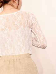 Leila lace pattern blouse