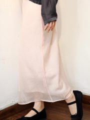 Sheer light pink layer skirt