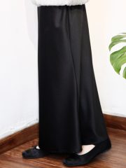 black glossy mermaid skirt