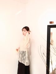 Maple ivory pattern blouse